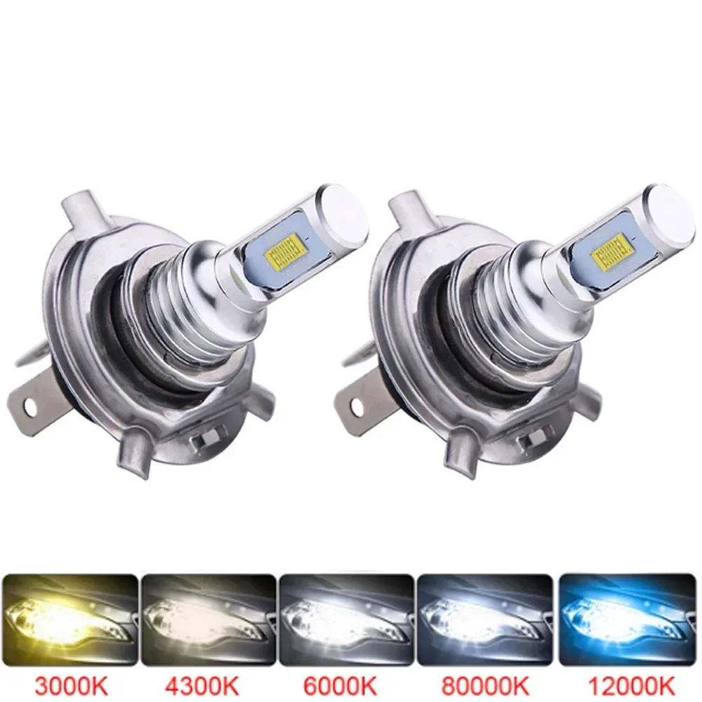 2Pcs LED CSP Auto Scheinwerfer Lampen H4 H7 H11 H1 H3 9005 HB3 9006 HB4 H8 H9 20000LM 6000K 8000K 3000K Auto 12V CSP Nebel Lichter