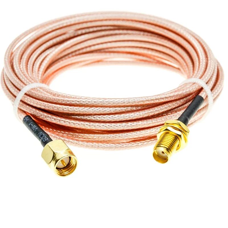 RG316 KABEL SMA Stecker auf SMA Buchse Schott Crimp Stecker Koax RF Verlängerungskabel Koaxial Jumper Pigtail Draht
