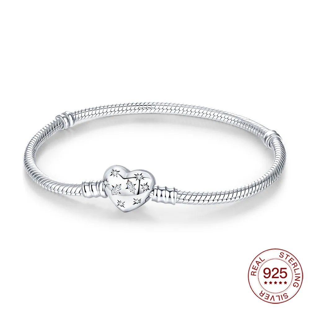 Armband aus 925er-Sterlingsilber, Liebes-Liebes-Armband, Original-Charm, Perlenstickerei, DIY-Schmuck, Liebhaber macht Urlaubsgeschenke für Damenliebhaber