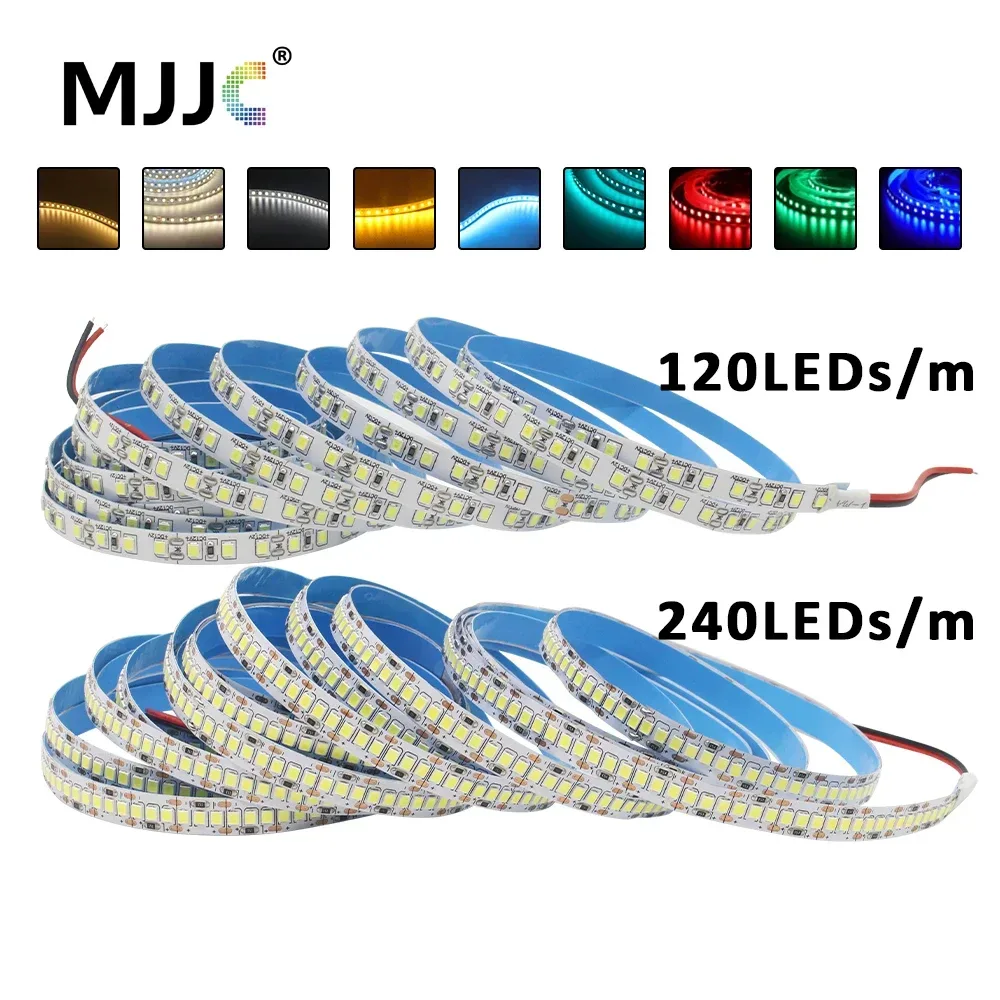 12V LED-Streifen SMD 2835 0,5M 1M 3M 5M LED-Lichtband 120LED/M 240LED/M Warmweiß Flexibler Lichtstreifen Heimdekoration Beleuchtung