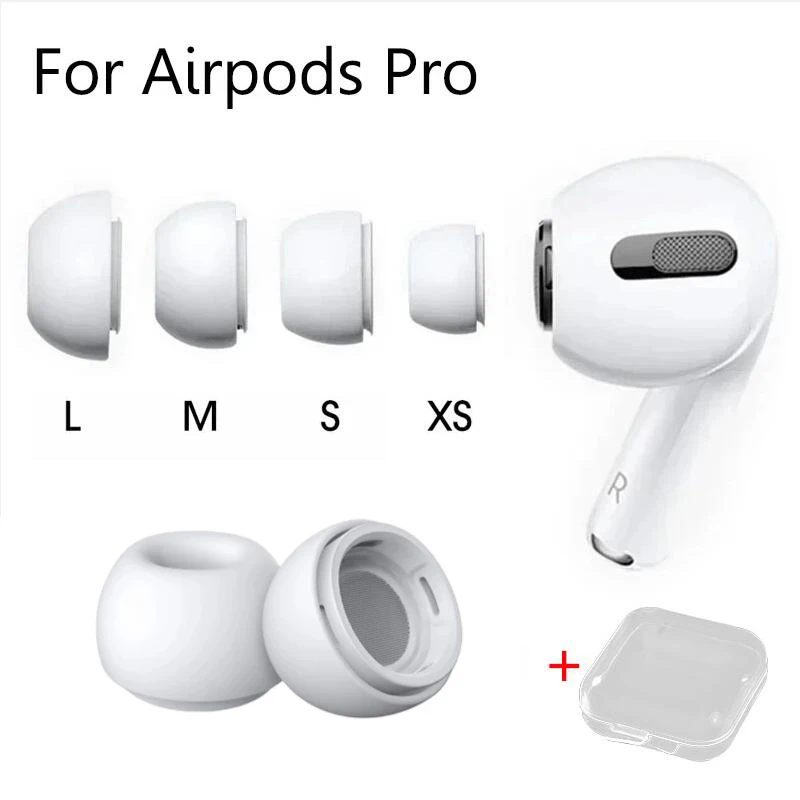 Ohrstöpsel für Airpods Pro 1/2 Ohrpolster Silikonhülle Druckentlastungsloch Ohrkappen Kissen Ohrstöpsel Knospen Kopfhörer Air Pods Pro