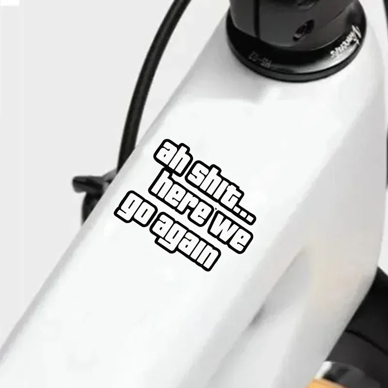 Lustiger Slogan-Aufkleber, fettiger Text, wasserfester Vinyl-Aufkleber für Fahrrad- und Auto-Dekoration