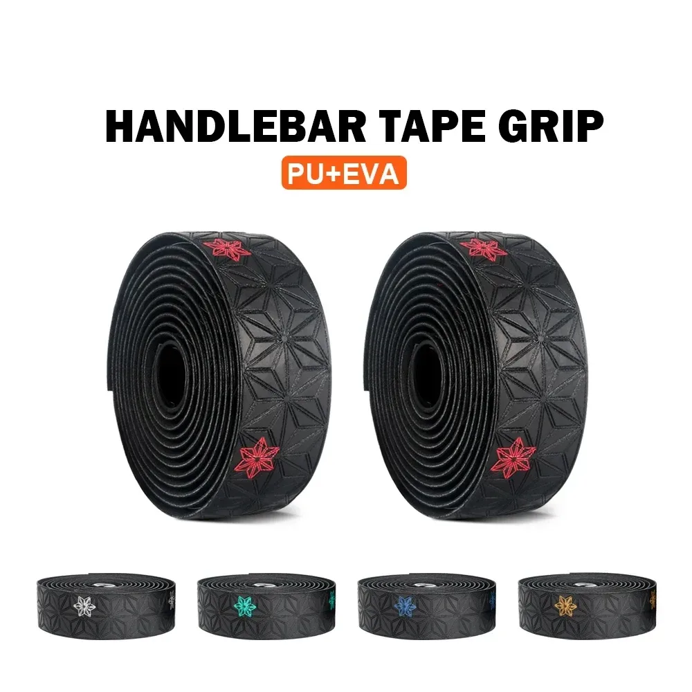 1 paar Weiche Rennrad Fahrrad Lenker Kork EVA PU Bar Band Professionelle Radfahren Dämpfung Anti-Vibration Wrap Mit 2 bar Stecker
