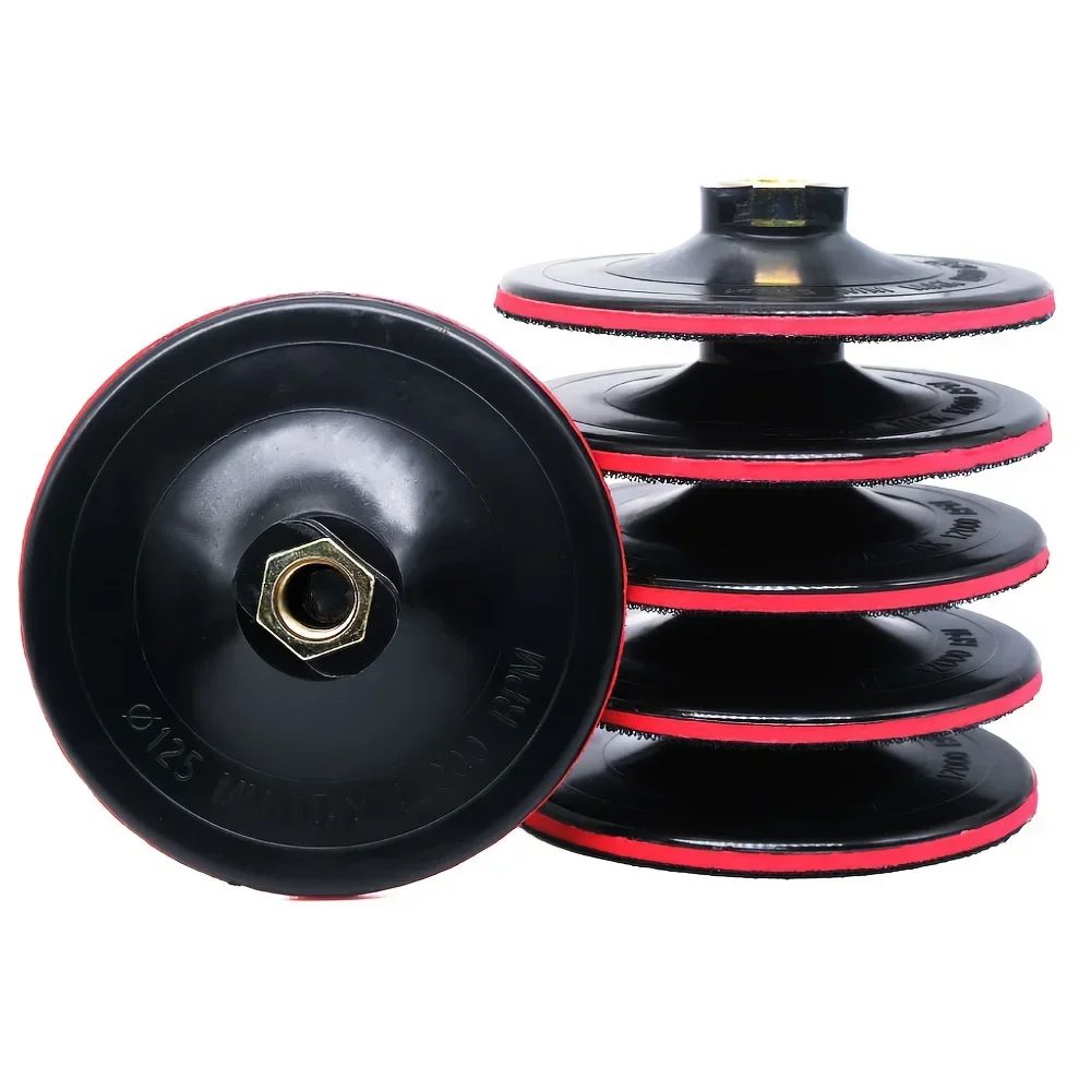 1PCS 5 Zoll Schaum Kunststoff Stützteller M14 5/8-11 Schleif Disc Backer Für Winkel Grinder Polieren Pads Polieren Rad Kleber