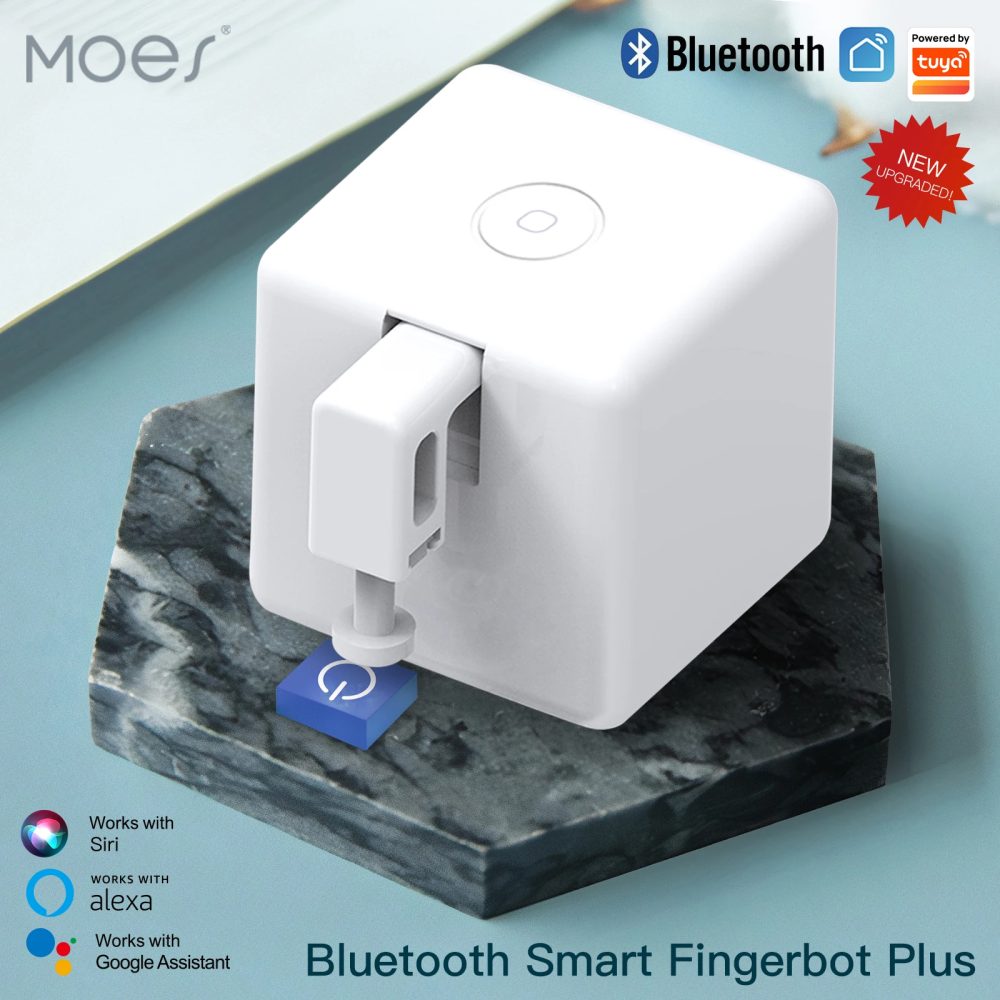 MOES Tuya Fingerbot Button Pusher Neuer Bluetooth-Fingerroboter Smart Life App automatischer Schalter Sprachsteuerung Alexa Google Home