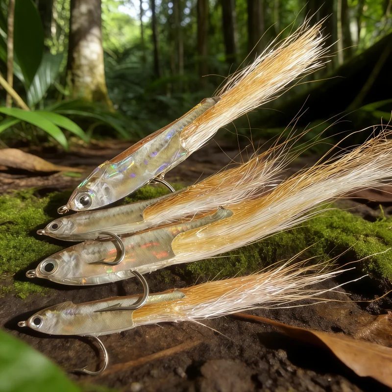 5/6 Stück Realistische Minnow-Fliegenfischerköder mit 3D-Augen, Fischköder für Forellen- und Barsch-Angeln in Süß- und Salzwasser