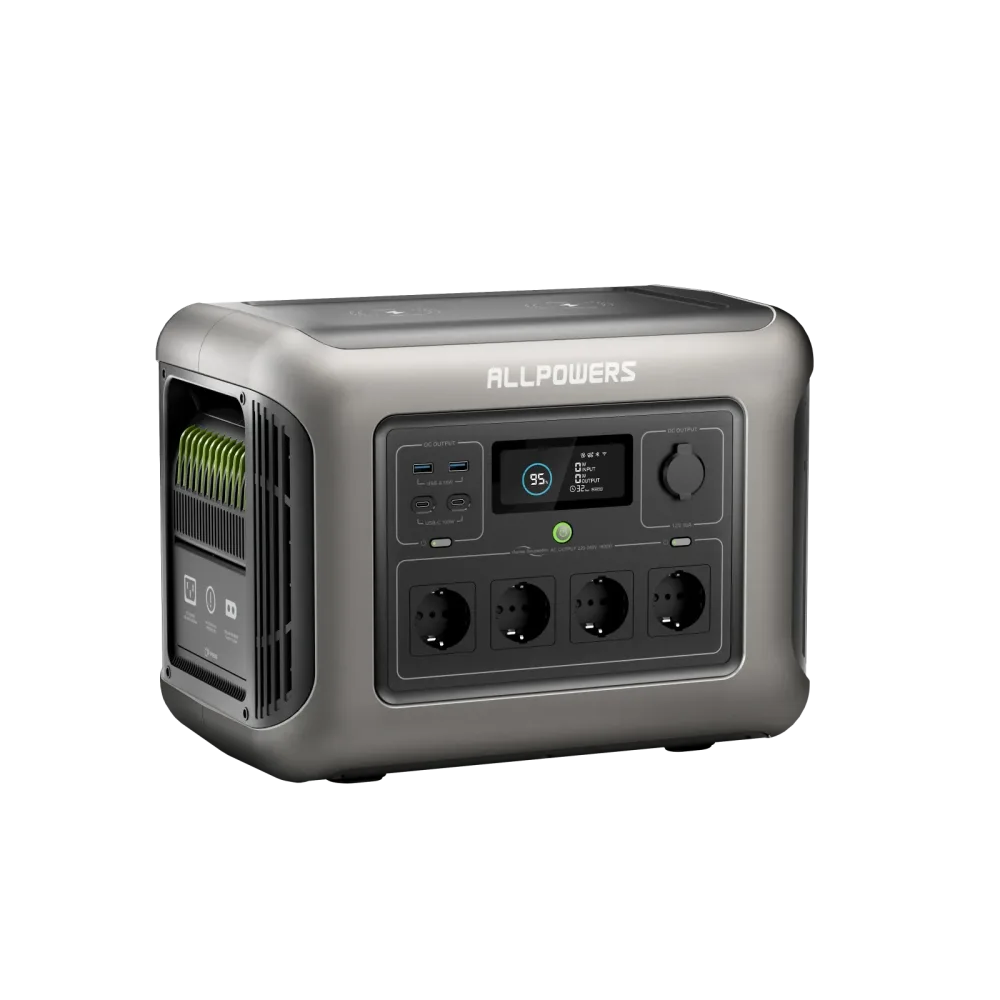 ALLPOWERS R1500 Tragbare Powerstation 1152Wh LiFePO4 Batterie Solargenerator für Gartenpartys
