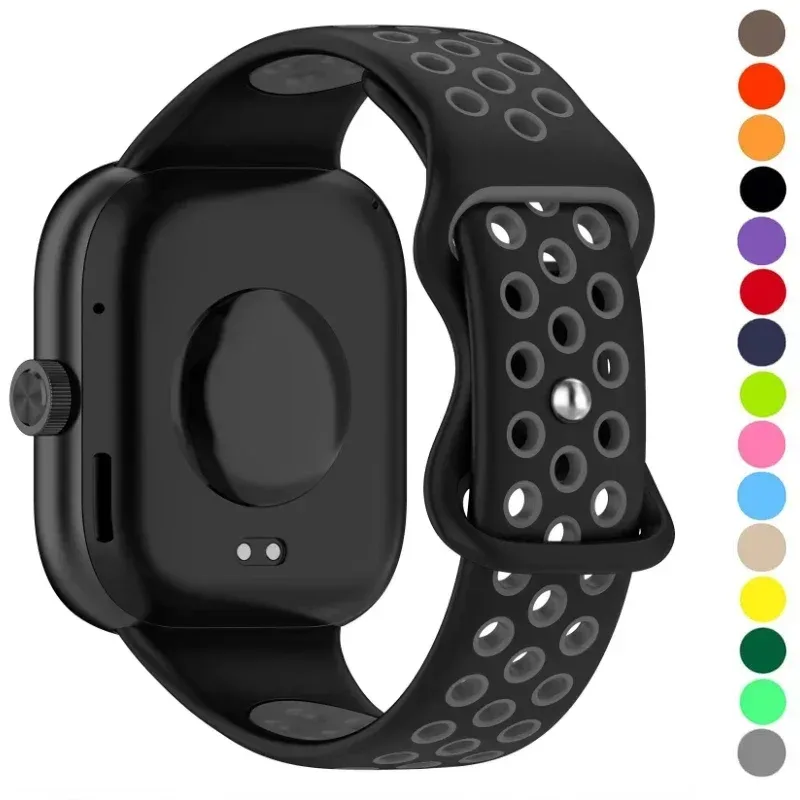 Offizielles Silikonarmband für Redmi Watch 4 5 6 Bandzubehör Ersatz atmungsaktives Armband Band Xiaomi Band 8 9 Pro Gürtel