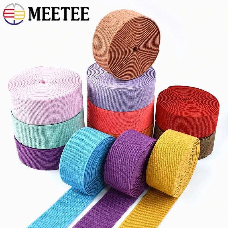 2/5M 25-40mm elastisches Band für Hosen Bund Gummibänder Kleidungsstück Kleidung Stretch Gurtband DIY Nähzubehör