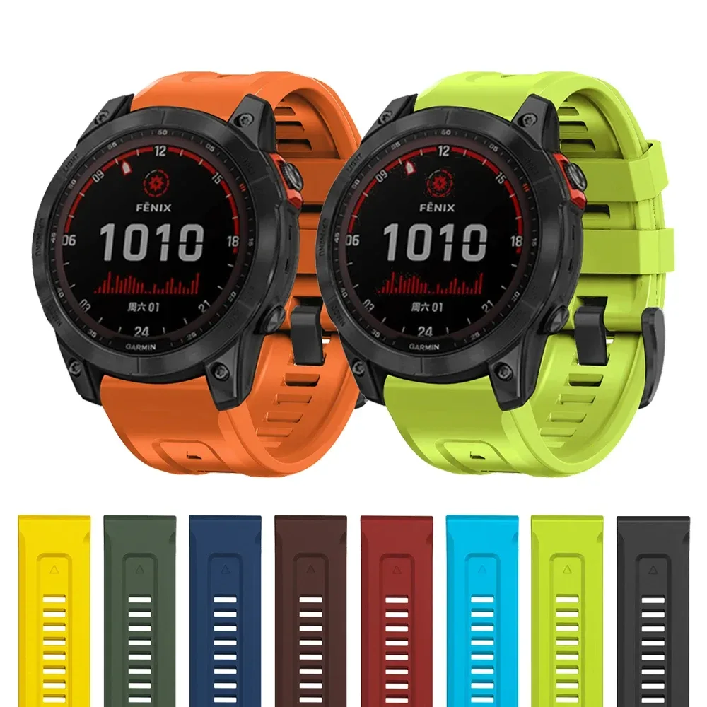 QuickFit 22 mm 26 mm Armband für Garmin Epix Gen 2 Silikonarmband für Garmin Fenix 7 7X 5Plus 6XPro Enduro 2 Armband