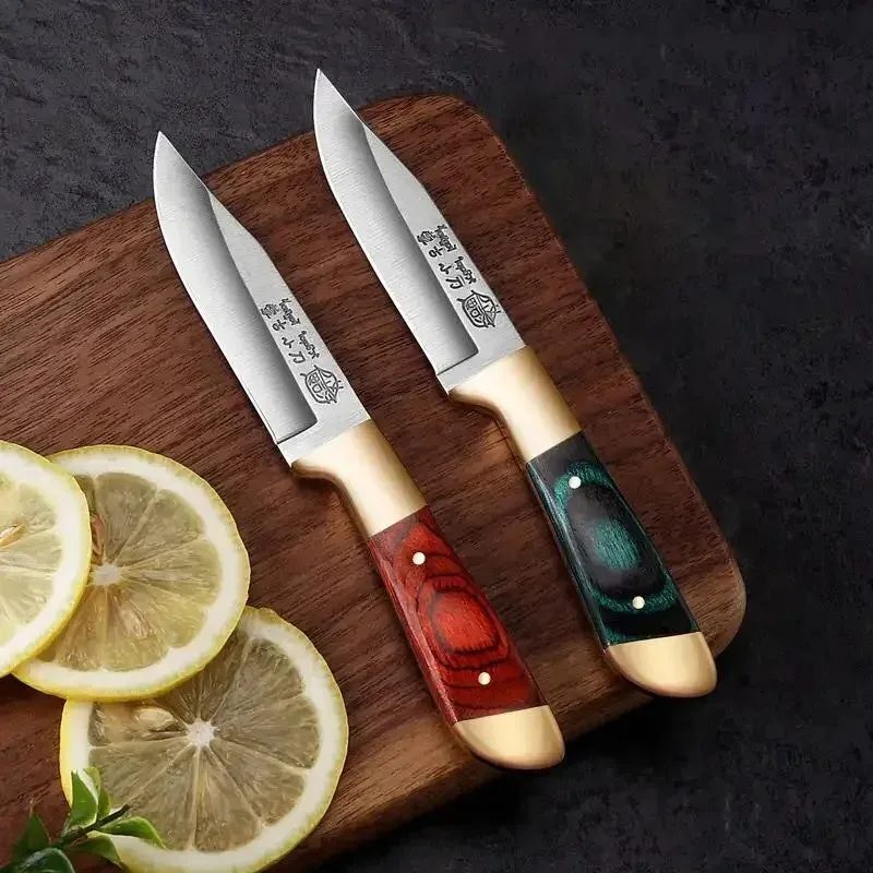 Scharfes Obstmesser, Outdoor-Ausbeinmesser, EDC Tragbares Taschenmesser, Lammhackmesser, Grillmesser, Überlebensmesser, Schneidmesser