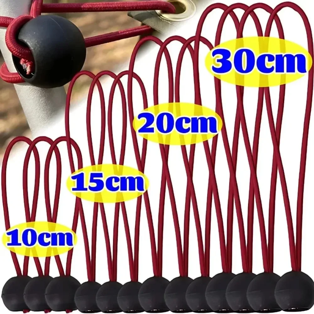 Multifunktionales Bungee-Seil Zeltbefestigungsschnur Elastische Spannband Schnalle für Markisen Autoabdeckungen Schlafsäcke Camping-Zubehör