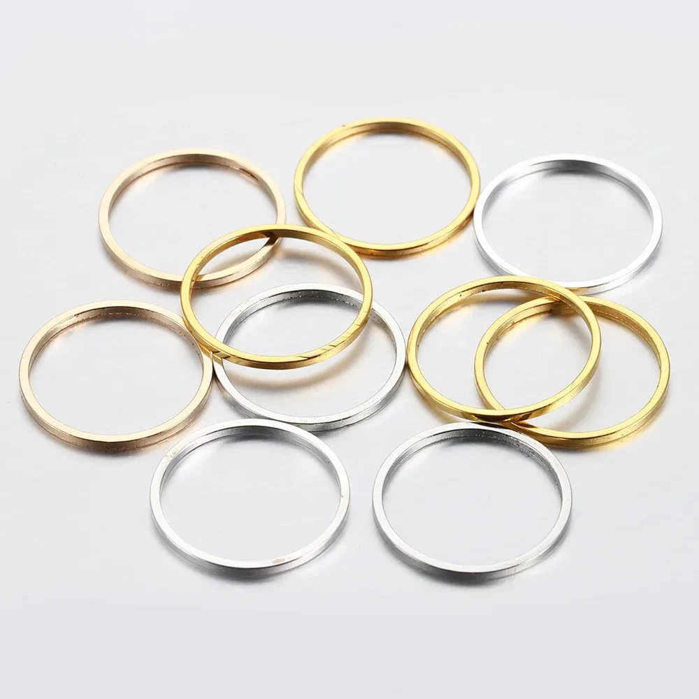 20?50 Stück Ohrringe zur Herstellung von 8?40 mm, Creolen, Ohrringdrähte, Verbinder, geschlossene Kreisringe für DIY-Anhänger, Schmuckherstellung, Zubehör