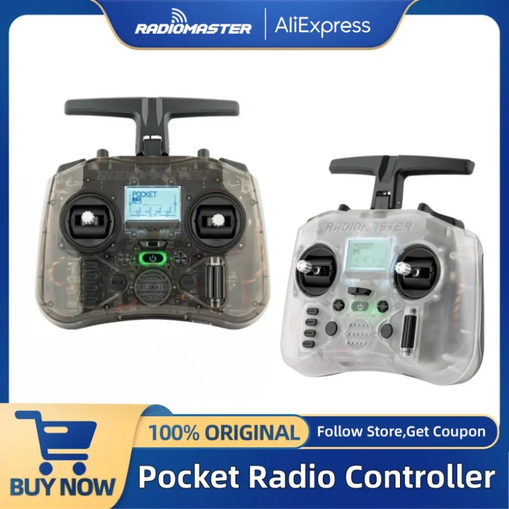 Radiomaster Pocket Hall Gimbal Sender M2 Fernsteuerung ELRS CC2500 Leichtgewicht Eingebaute LED-Beleuchtung Faltbare Antenne