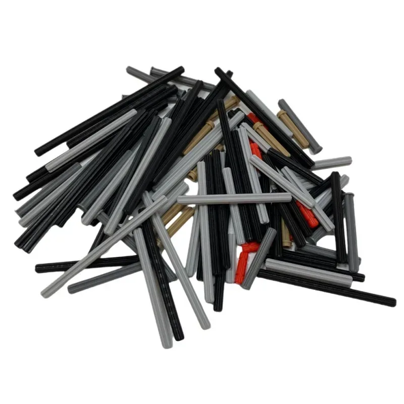 120 Stück MOC Technik-Bausteine Querachse Stäbe Hochtechnologie-Bausteine Zubehör Kompatibel mit 32062 4519 24316 6587 87083 3706