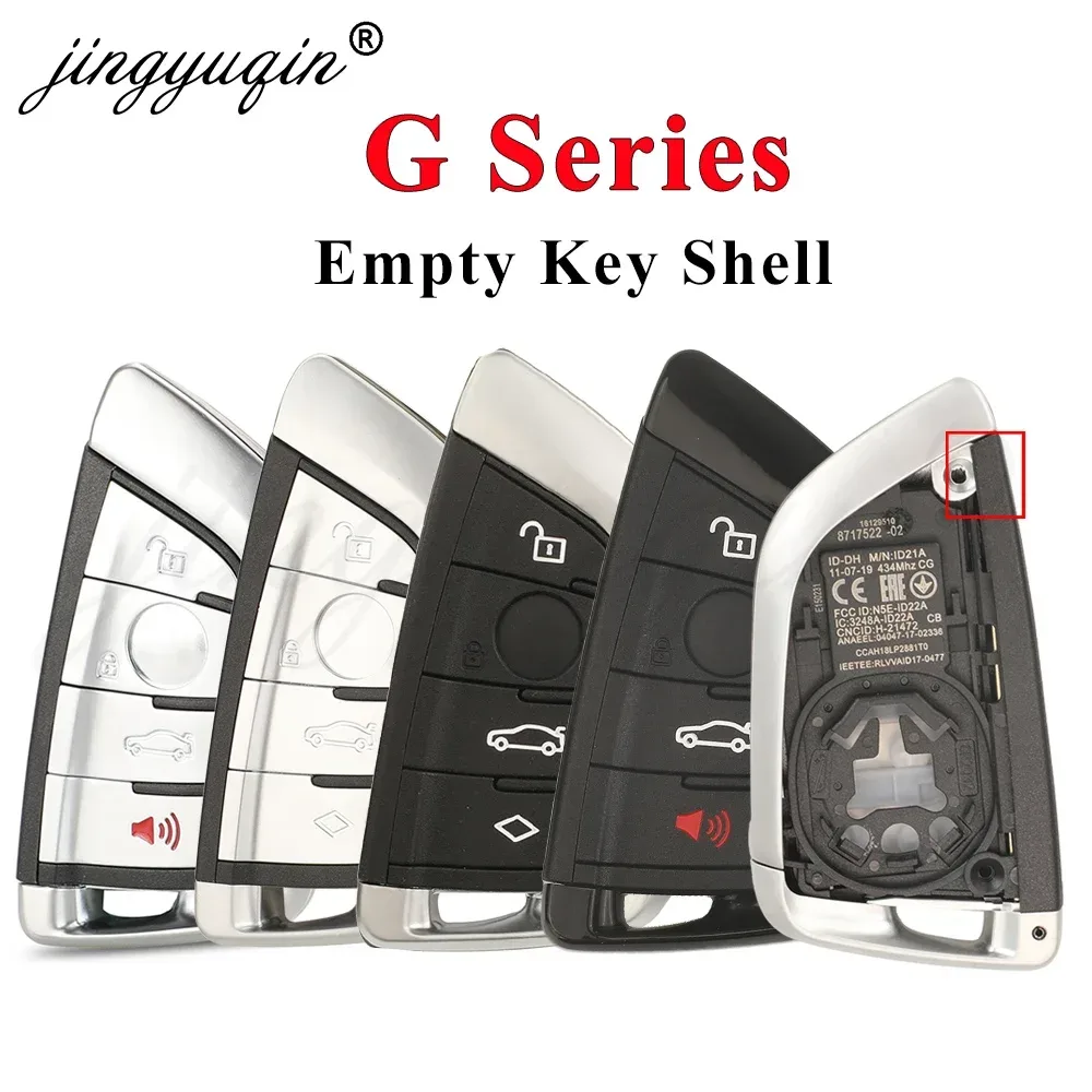 Jingyuqin Auto-Fernschlüsselgehäuse für BMW 3 5 6 8 X3 X4 X5 X7 G-Serie G21 G20 G31 G30 Auto Keyless FOB Gehäuse Ersatz 4B