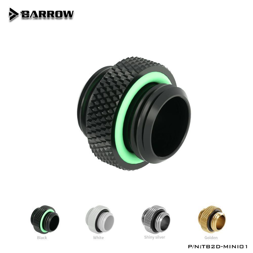 BARROW G1/4 Drehanschlüsse/Verlängerung männlich auf männlich, 5 mm, 10 mm, M auf M, Mini-Doppel-Wasserkühler-Montagezubehör, Metallbeschläge