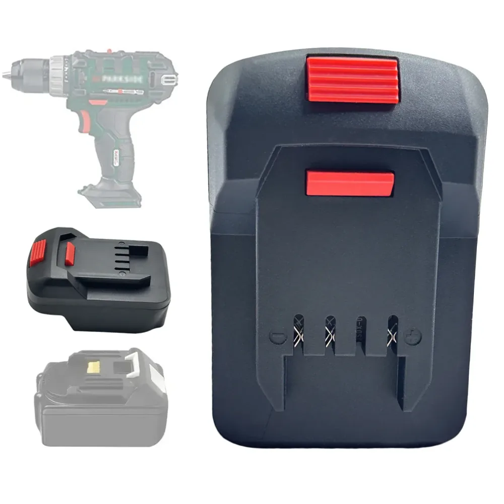 Elektrowerkzeug-Adapter-Konverter für Makita zu Lidl Parkside X20V Li-Ionen-Akku-Adapter für Elektrowerkzeuge (ohne Akku)