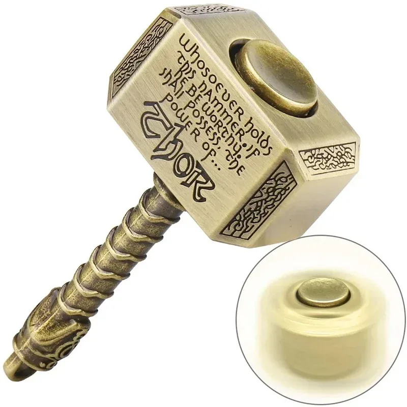 Legierung Fingertip Gyro Spinner Fidget Spielzeug für Erwachsene, Anti Stress Relief Spielzeug, Finger Gyroskop, Anti-Angst Metall Hammer Spielzeug