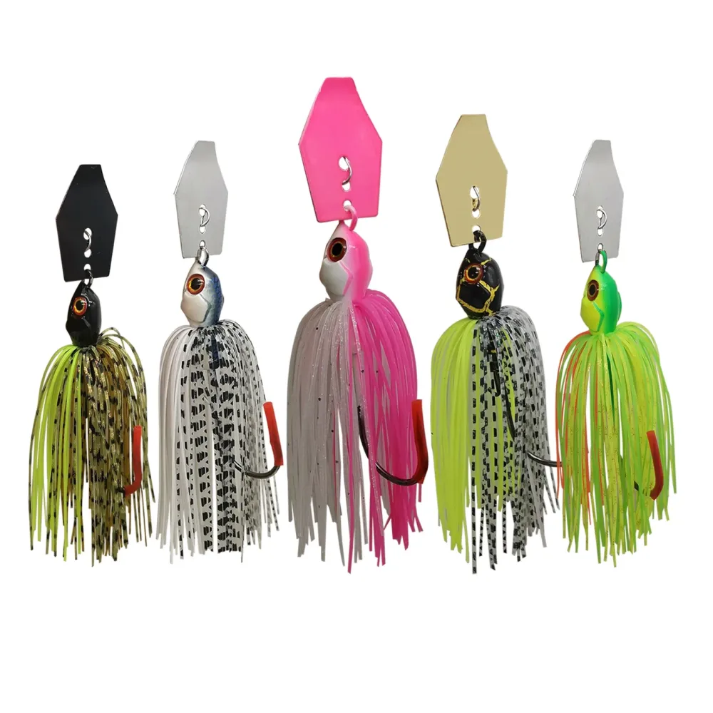 Mycena 7G/9G/11G/14G/21G angeln locken Geschwätz köder spinner köder Klinge Jig Tänzerin Buzzbait wobbler chatterbait für bass hecht fisch