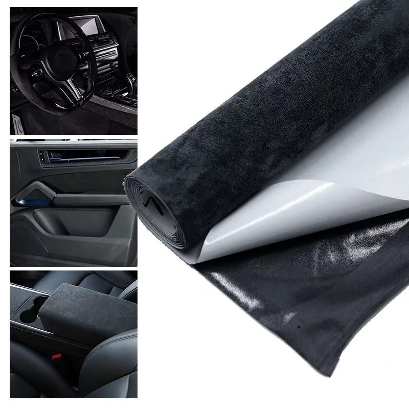 20 x 30 cm, 50 x 150 cm, Wildlederstoff, selbstklebendes Klebetuch für Auto-Innenraum-Modifikation, Türverkleidung, Werkbank, DIY-Versorgung