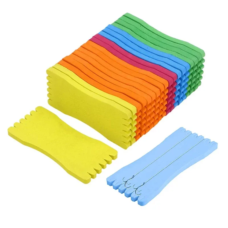 10Pcs Angeln Schaum Spulen Angelschnur Winding Board Rig Halter Angelschnur Zubehör Rig Wickler Zufällige Farbe