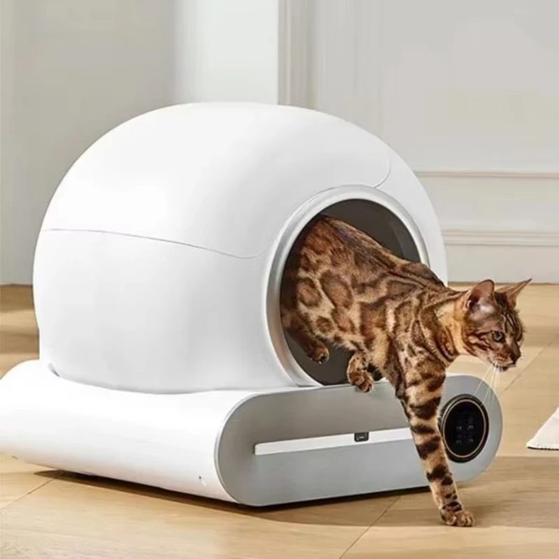 Smart Cat Katzen toilette Voll automatische Katzen toilette mit großer Kapazität, halb geschlossene Smart Cat WC App Fernbedienung