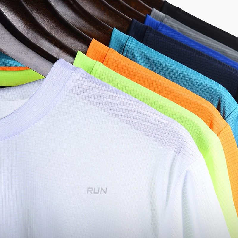 Sommer Herren Quick Dry Lauf Bodybuilding Shirts Sport Gym t Shirt Männer Kurzarm Fitness Tops Übergroßen t-Shirt Jersey