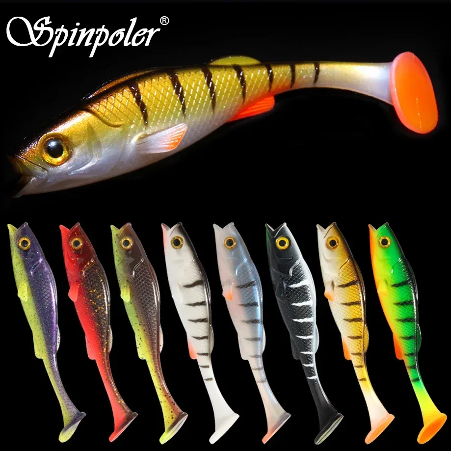 Spinpoler Soft Swimbait Shad Bait Vigour Barsch 7cm 11cm 14cm UV Angelköder Paddel Schwanz Salzwasser Meer Hecht Forelle Leurre Souple