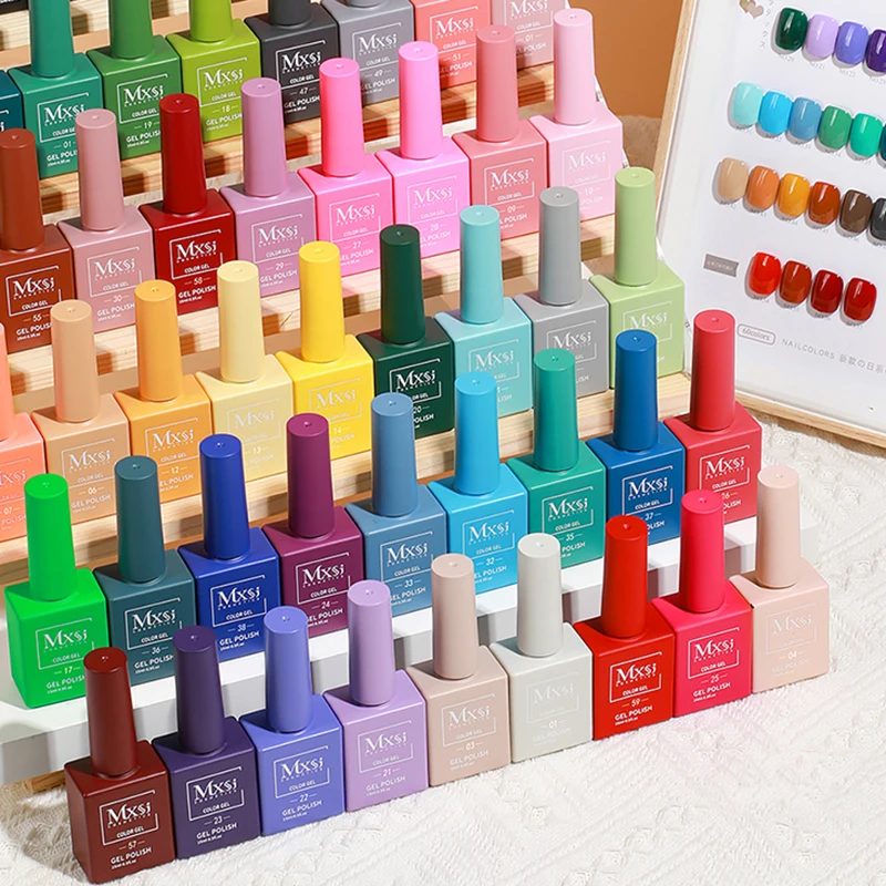 Mxsi 15 ml Gel-Nagellack, Neonbraun, Königsblau, Rot, Grün, Pastell, Nude, Nail-Art-Lack, Gel-Lack, Decklack, UV-Gel-Nagel, nicht eingestellt
