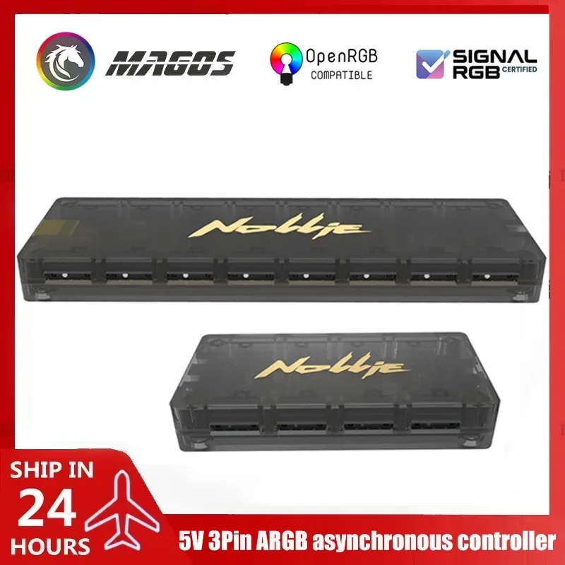 Nollie RGB Asynchrone Controller HUB 8/16 Wege adressierbarer ARGB-Splitter unterstützt Software Signal-RGB/OpenRGB-Management