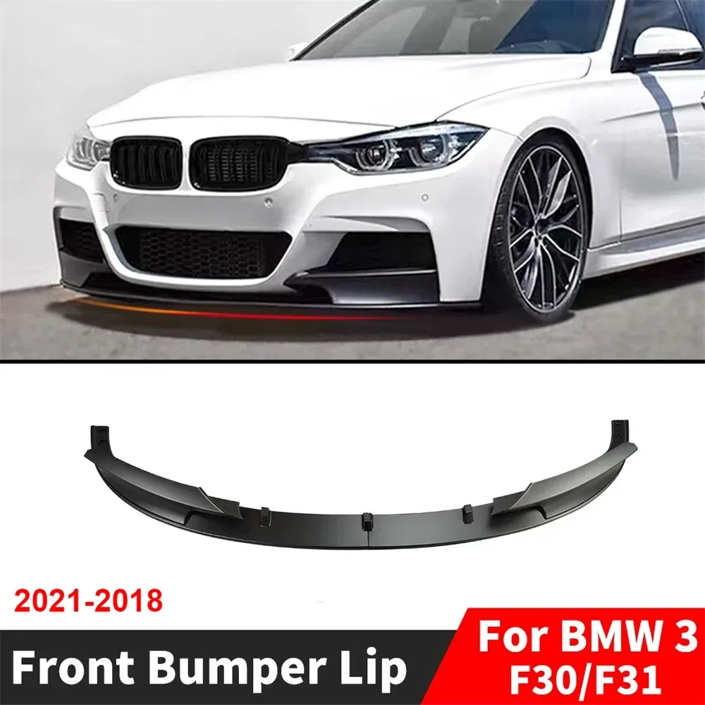 Auto Frontschürze Spoiler Lip Splitter Body Kit Stoßstange Lippe Kinn Diffusor Schutz Für BMW 3er F30 F31 M Sport 2012-2018