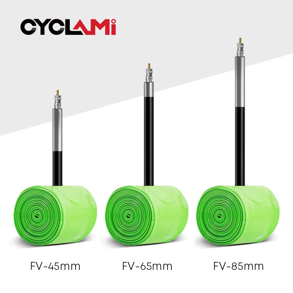 CYCLAMI TPU-Material Ultraleichter Fahrradschlauch 700C 18 32 Rennrad-MTB-Fahrradreifen 45 65 mm Länge Französisches Ventilreifen-Reparaturwerkzeug