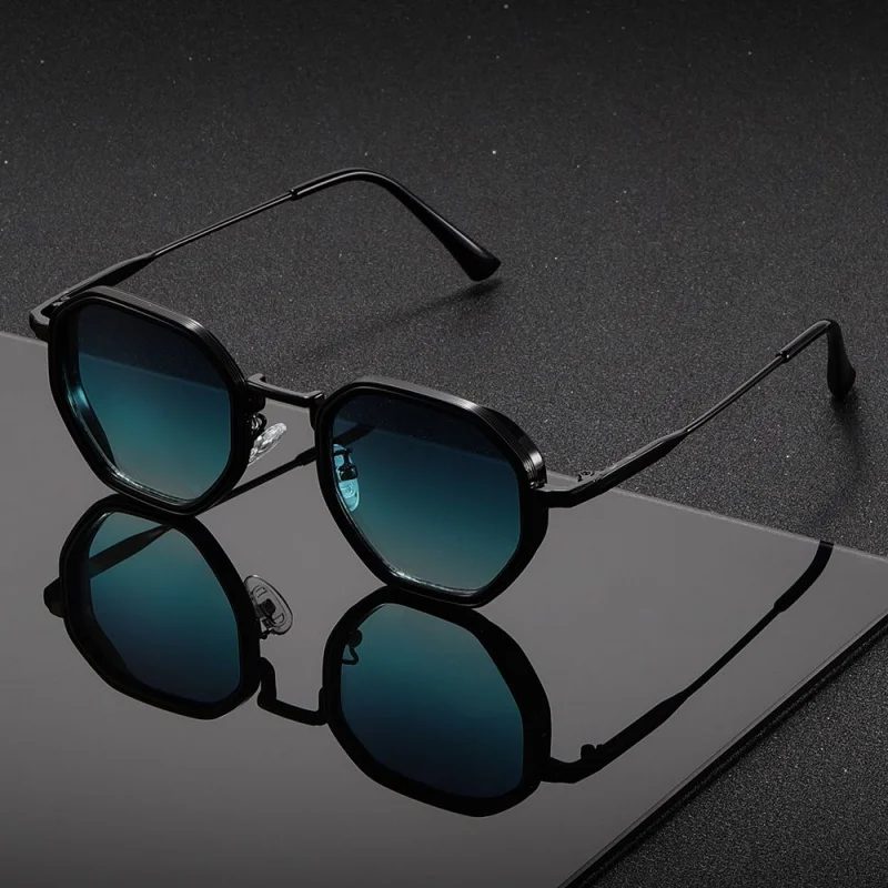 1 Paar Unisex-Sonnenbrillen aus rundem Metall, modische Vintage-Sonnenbrille im Punk-Stil, klassische UV400-Sonnenbrille für Männer und Frauen