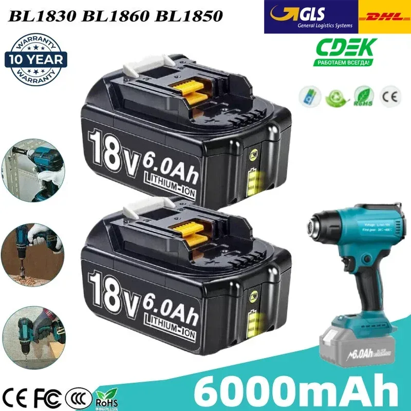 Für Makita 18V Batterie 6000mAh Lithium-Akku für BL1830 BL1840 BL1850 BL1860B für Makita 18V Power Werkzeug batterie
