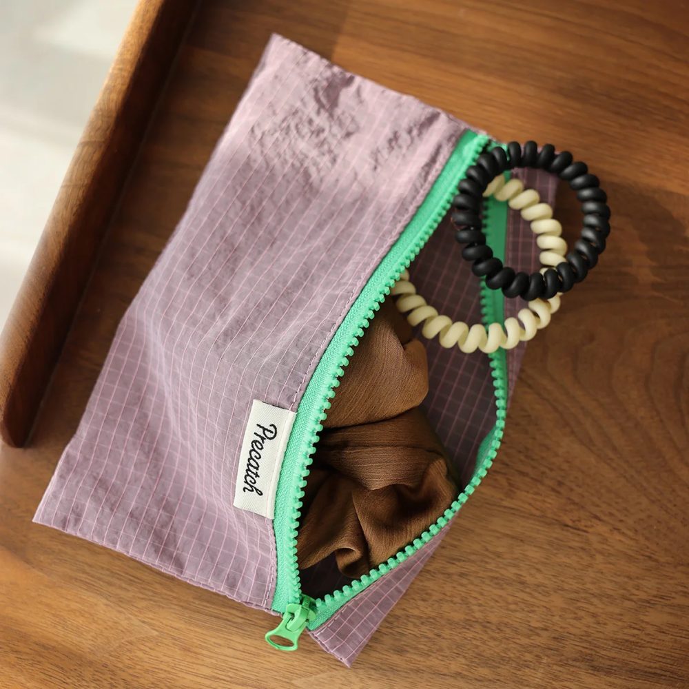 Multifunktionale, leichte Tasche für Augenbrauenstift, Schreibwaren, Schmuck, Dokumente und Kleingeld, Macaron-Farbe, für Frauen