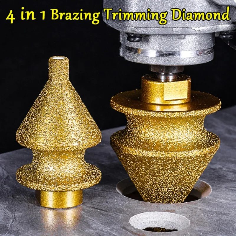 4in1 Hartschalenkante Trimmen Diamant Anfasmaschine Winkelschleifer Keramikfliesen Marmor Loch Bohren Diamant Anfasmaschine