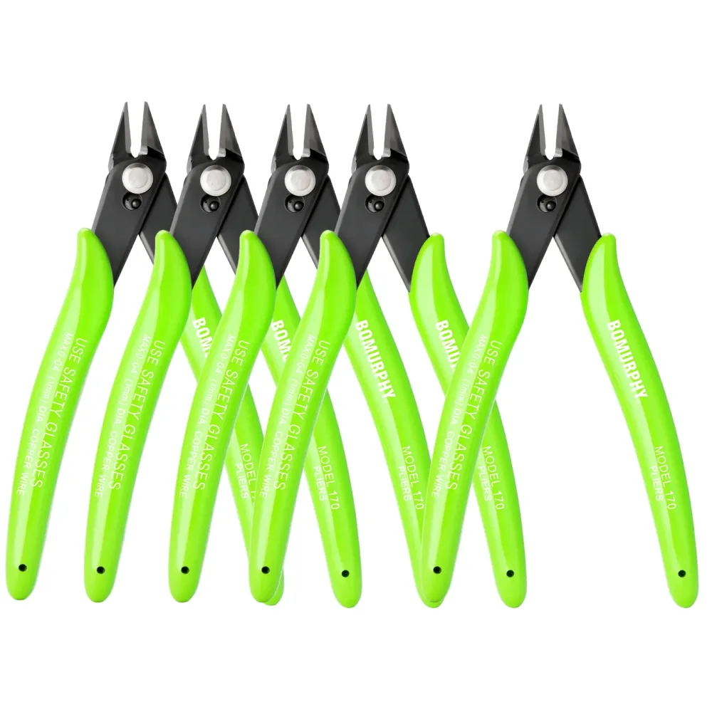 170° Diagonalschneider mit Grünem Griff Mini-Drahtschneidezange für Handwerkzeuge DIY