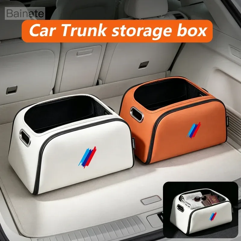 Auto-Kofferraum-Aufbewahrungsbox, Für BMW E90 G80 M3 G30 M5 F82 F83 F20 F21 G42 F95 F96 G06 Großvolumige Aufbewahrungstasche Zubehör