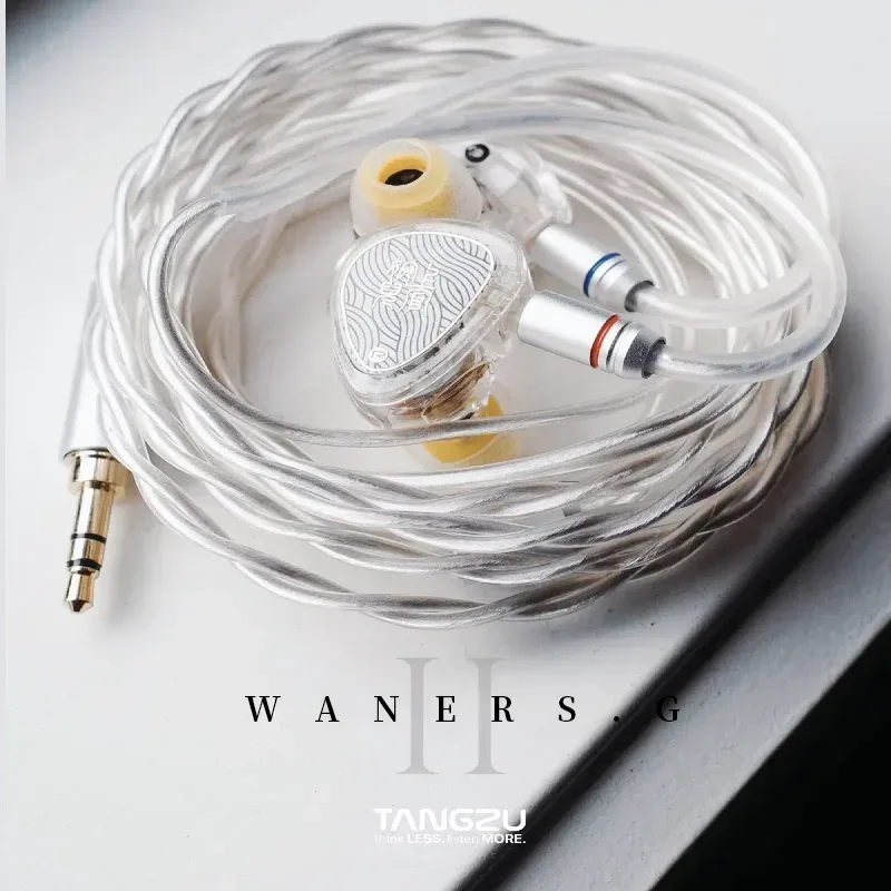 TANGZU WANER SG 2 einzelne dynamische In-Ear-Kopfhörer, 10-mm-PET-Treiber, abnehmbares Kabel, Hi-Fi-Sound