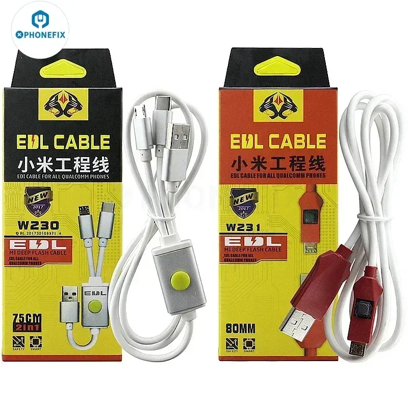 OSS W230 W231 Universal-EDL-Kabel für Redmi Xiaomi und Qualcomm Flash und Open für 9008-Port Engineering Line Phone Repair Tool
