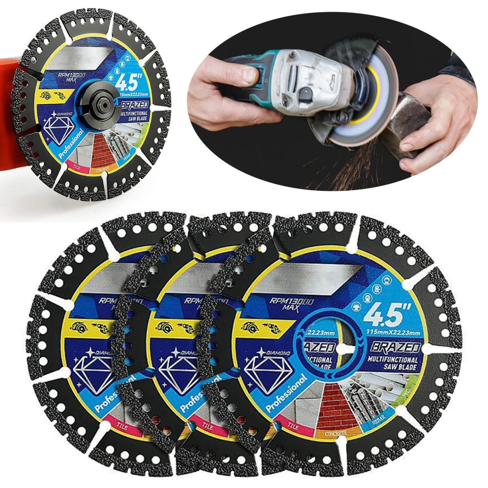 Multimaterial-Schneidklingen für Metall, Fliesen, Stein, Kunststoff, Winkelschleifer-Sägeblätter für Legierungen, Gusseisen, Marmor, Werkzeugzubehör