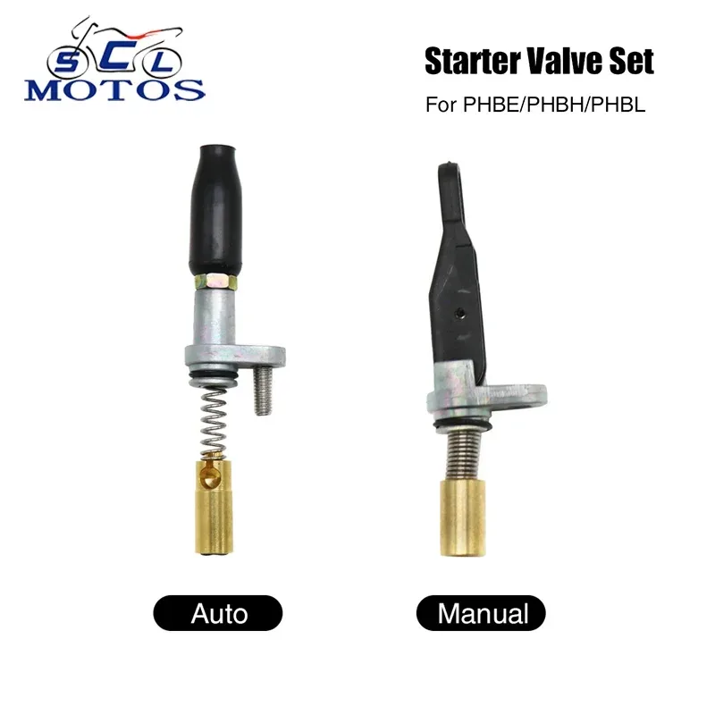 Sclmotos ? manuelles/automatisches Zug-Choke-Montage-Starterventil-Set für Dellorto PHBE PHBH PHBL 125 PS Motorrad-Vergaser-Vergaser