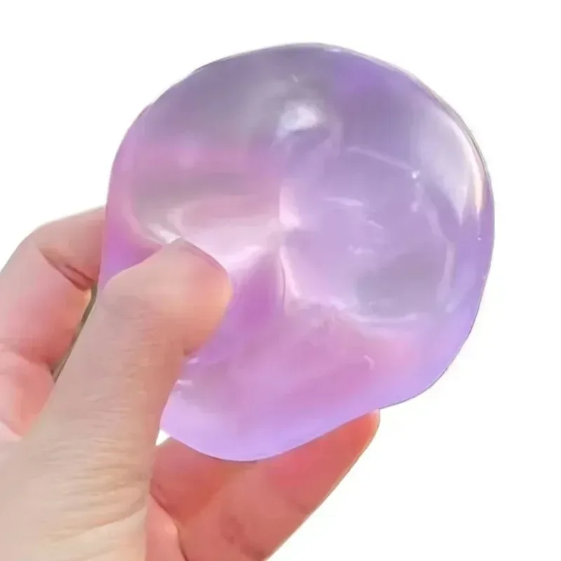 Squishy Plastisches Mochi Fidget-Spielzeug Transparentes Kokosöl-Maltose-Quetschspielzeug Lustiges Anti-Stress Sensorisches Spielzeug für Erwachsene Geschenke
