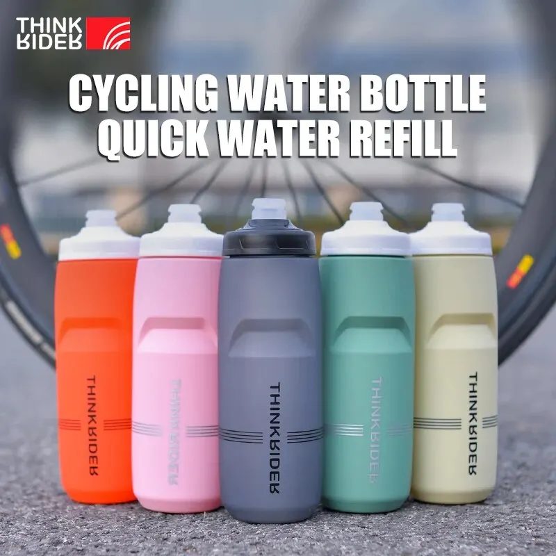 ThinkRider 620 ml/750 ml Fahrradflasche MTB Rennrad Wasserflasche Outdoor Sport Kunststoff Tragbare Große Kapazität Getränk Radfahren