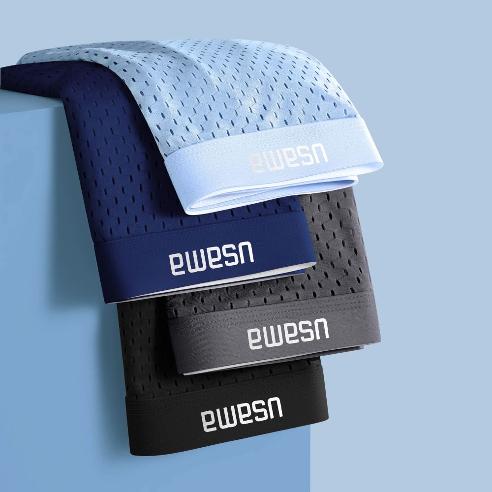 4 stücke männer Boxer Shorts Eis Seide Unterwäsche Plus Größe Unterhosen Kühlen Atmungsaktive Sexy Dünne Höschen Mesh Dessous Großhandel Viele
