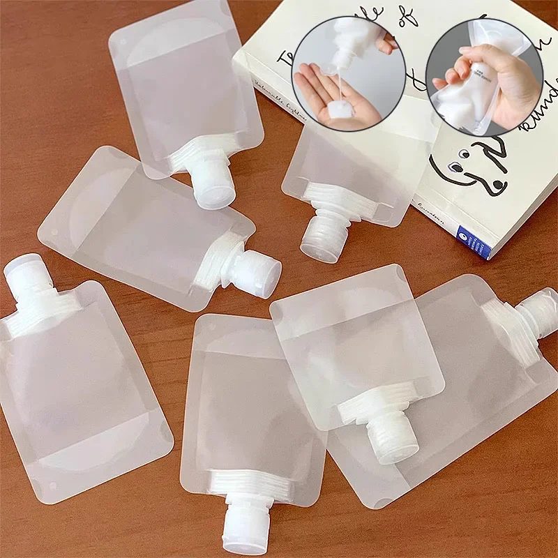 Neue 5 stücke 30 ml/50 ml/100 ml Nachfüllbare Reise Boote Leere Kosmetische Behälter Reise Flaschen Flüssigkeit kosmetische Lagerung Beutel FZP02