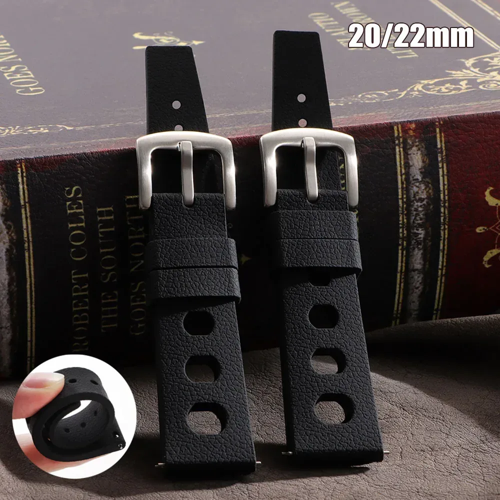 Quick Release Silikon Uhr Band 20mm 22mm Tropical Weiche Neue Design Gummi Strap Frauen Männer Universal Armband uhr Zubehör