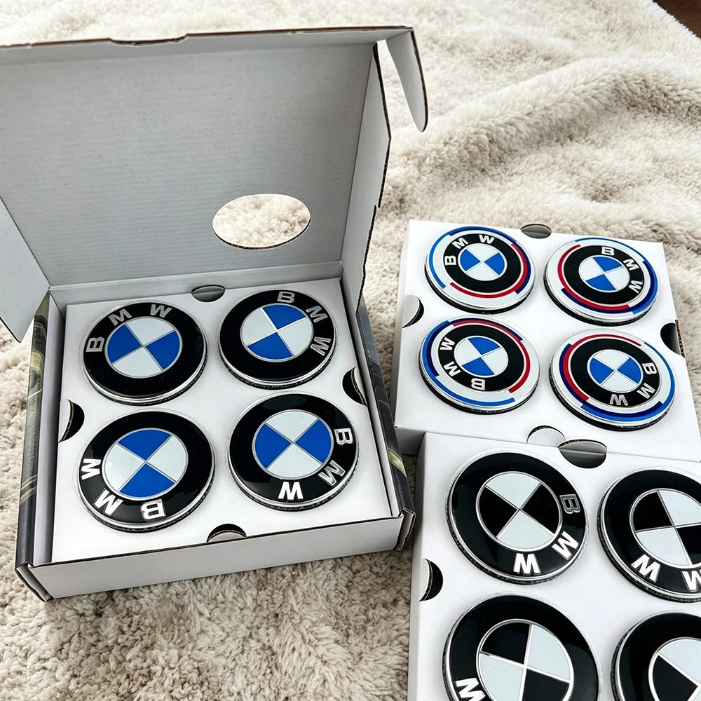 4 Stück 56/68mm schwimmende Radnabenkappen Autozubehör für BMW E46 X2 X1 X3 X4 X5 X6 G07 G86 G80 E84 F48 G01 G11 E30 E36 G20 E39