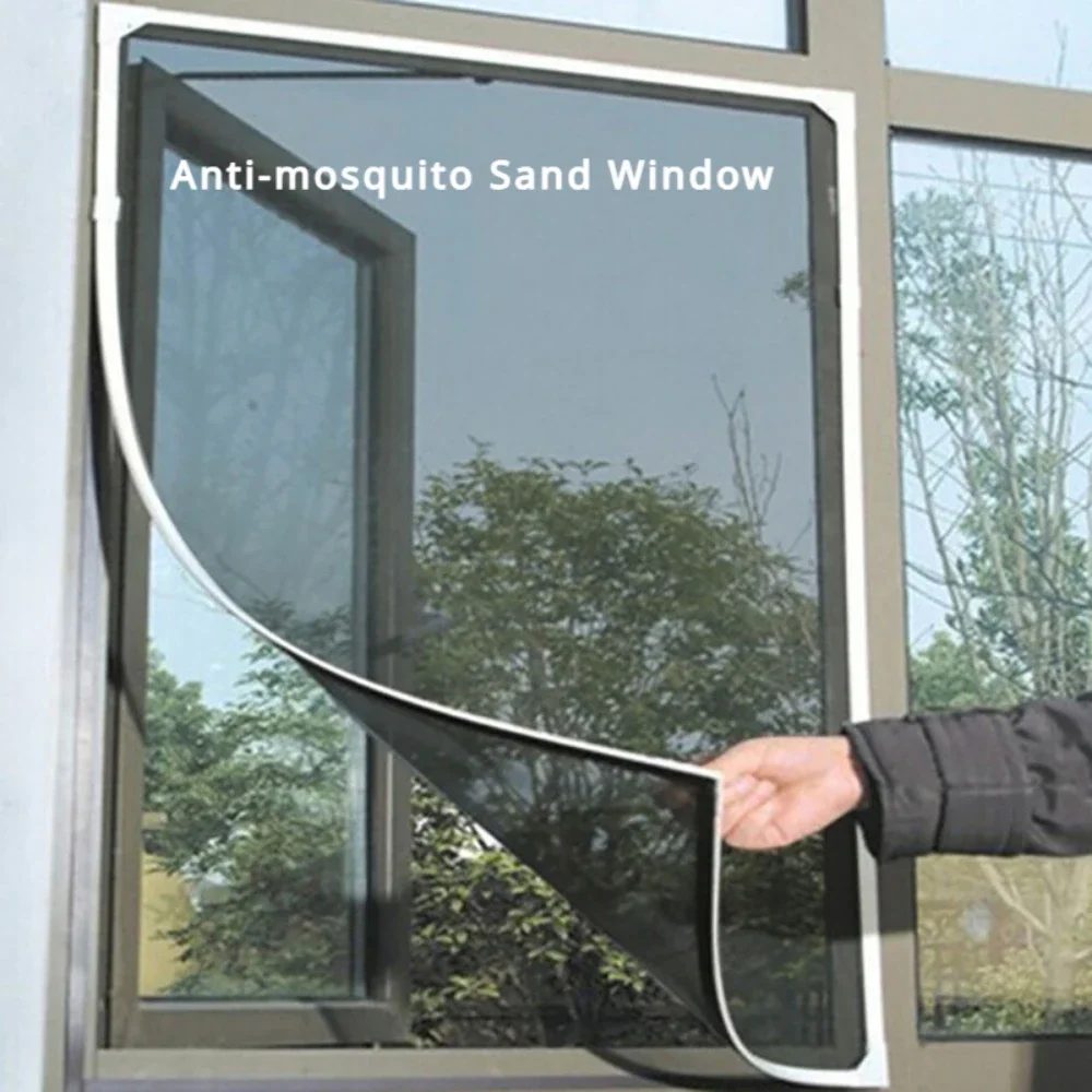 DIY-Moskitonetz für Bett, Fenster, Heimtextilien, das Netz für den Innenbereich, selbstklebend, Anti-Insekten- und Fliegengittervorhänge, Garten